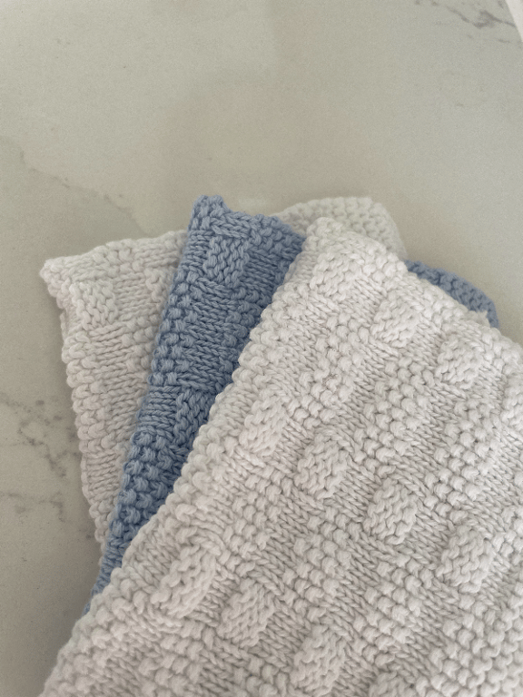 Opskrift: gæstehåndklæder med perlestrik billede 3