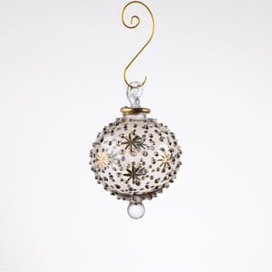 JULEKUGLE DESIGN 1003 COFFEE MED GULD – produktbillede