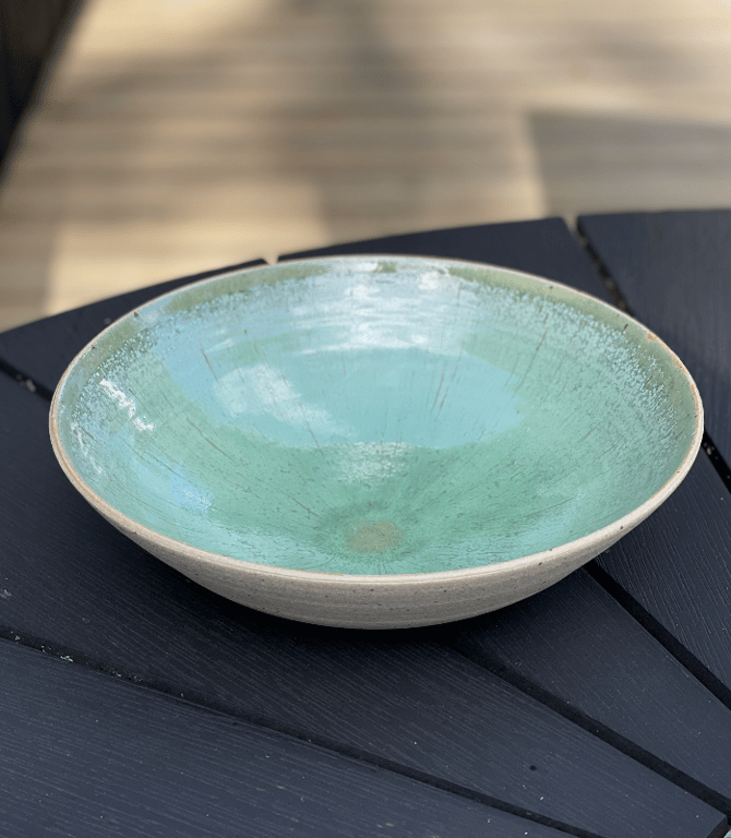 Fad/salatskål, kobbergrøn - ø 26 cm