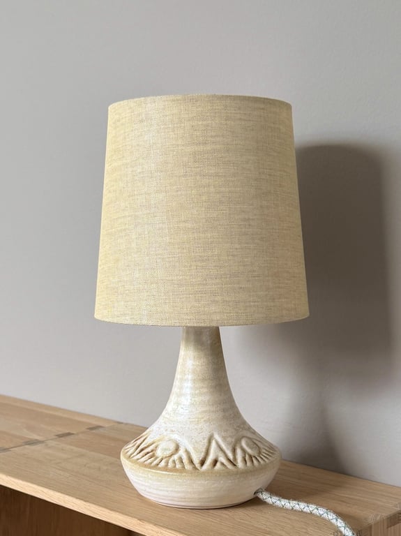 Upcycled vintage bordlampe - Søholm Keramik