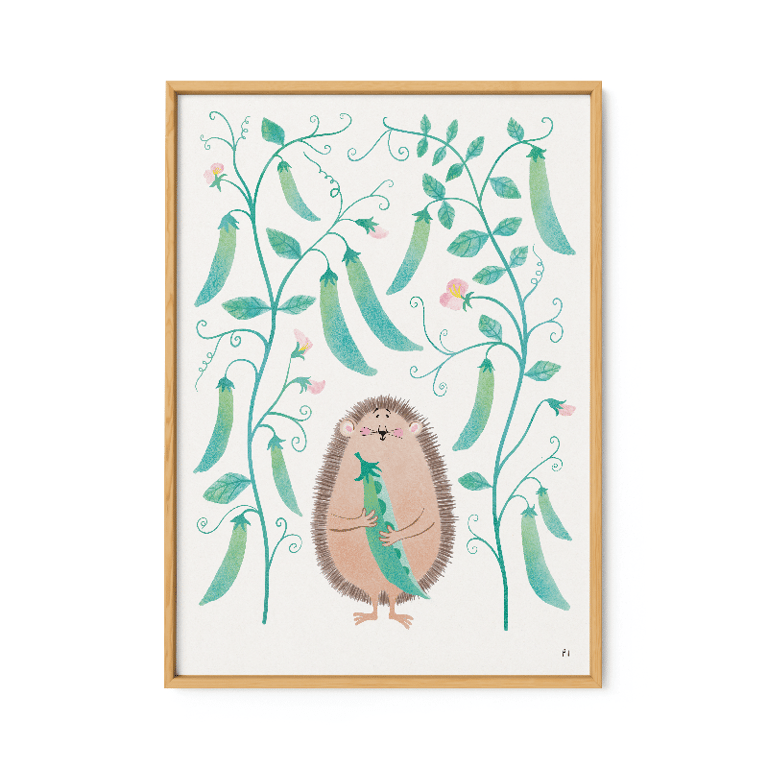 Ærtepindsvin – plakat billede 2