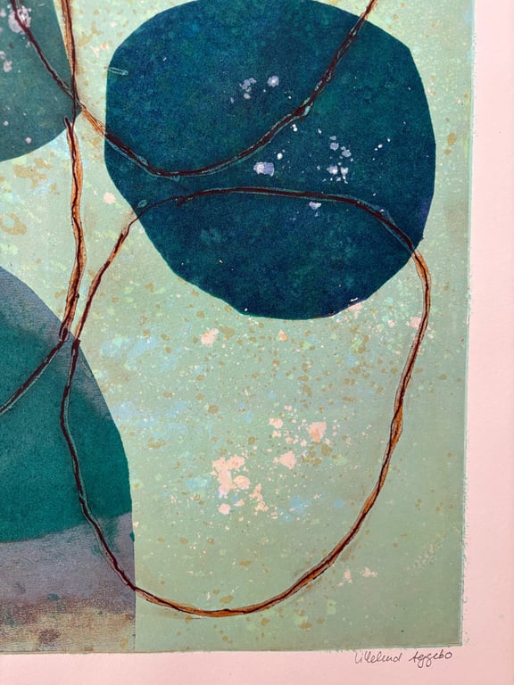 Grønne sten ved stranden  billede 6