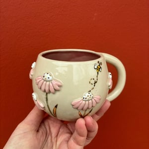 Stor blomsterkop med guld – produktbillede