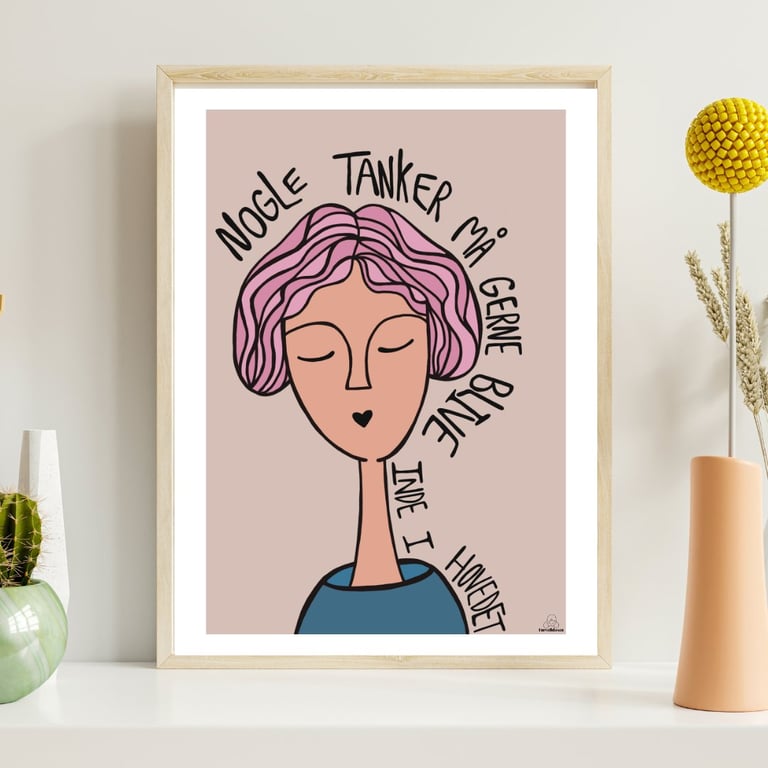 Plakat: Nogle tanker må gerne blive inde i hovedet (2)