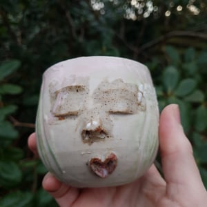 Ansigtskop med hjertemund  – produktbillede