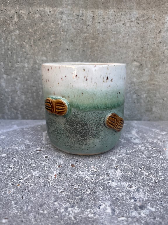 Garnnøgle krus. 350 ml. H: 8,5 cm billede 2