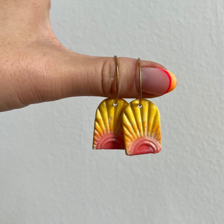 Solnedgangs-øreringe billede 4