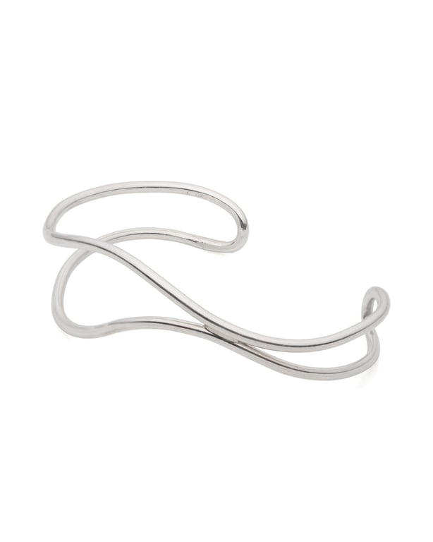 INEL Ocean Waves Bracelet silver billede 2