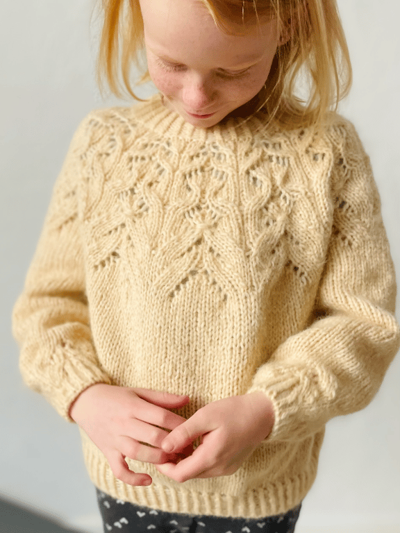 Shiroi Sweater Kids - Strikkeopskrift (dansk PDF)