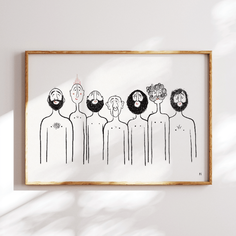 Badegutter – plakat billede 3