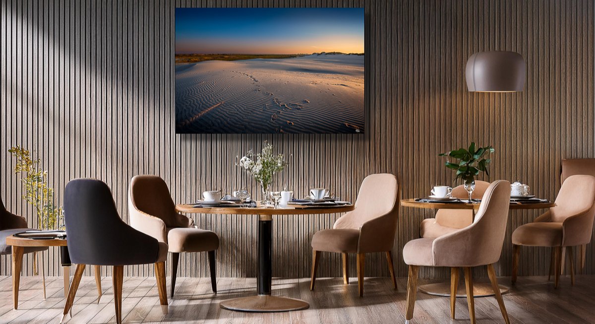 Fodspor på Råbjerg mile i Skagen en smuk sommeraften billede 3