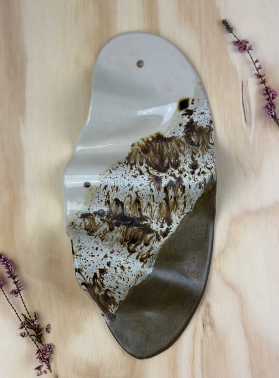 Beige vægrelief - 30,5 x 14,5 cm billede 2