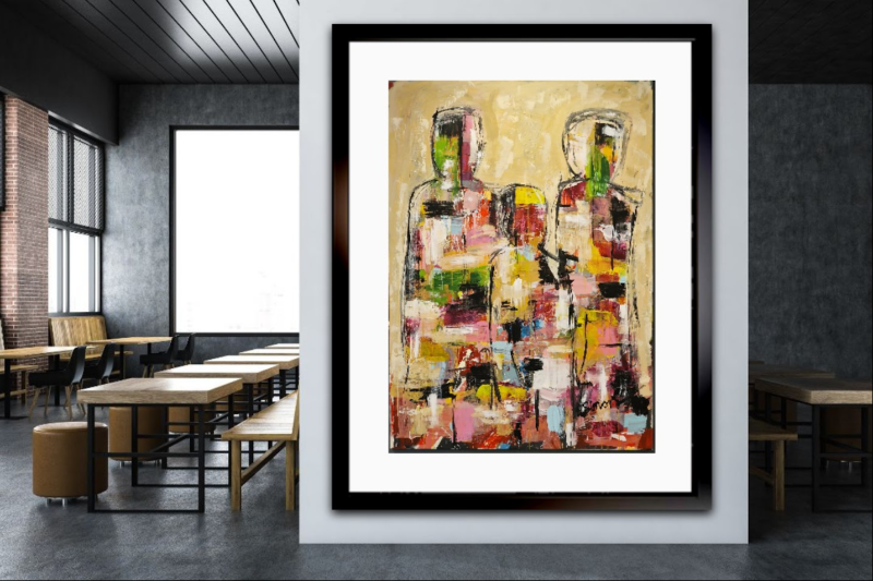 #1132 Maleri 100X140cm  SOLD billede 5