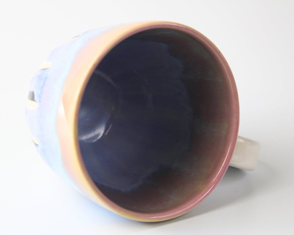 Tivoli kop med hank - lilla nuancer billede 3