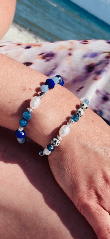 Bjergkrystal og Dalmatiner armbånd billede 3