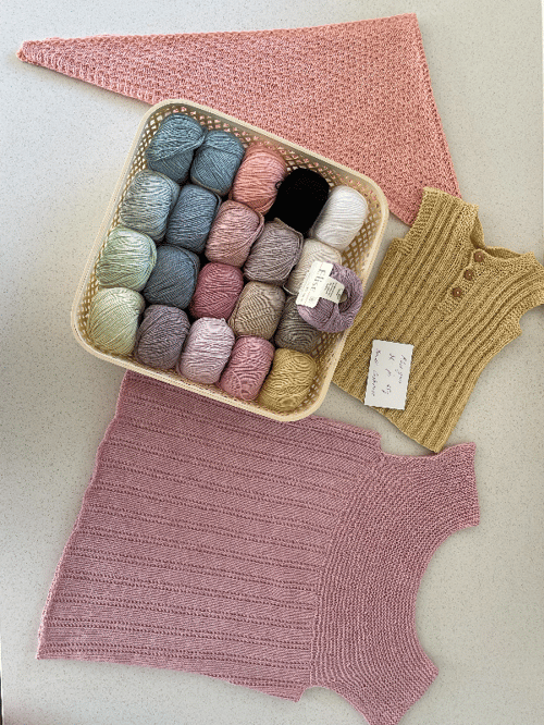Kit: Bluse med små fugle  (4)