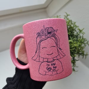 Krus: du kan gøre hvad du vil Pink Glimmer – produktbillede