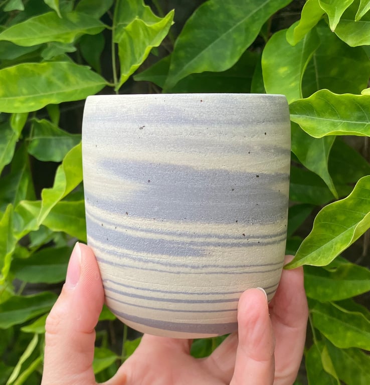 Marmoreret kop, lavendel  billede 3