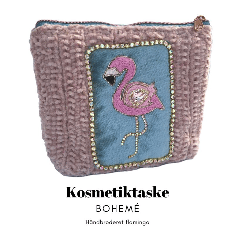 Kosmetiktaske - Flamingo billede 3