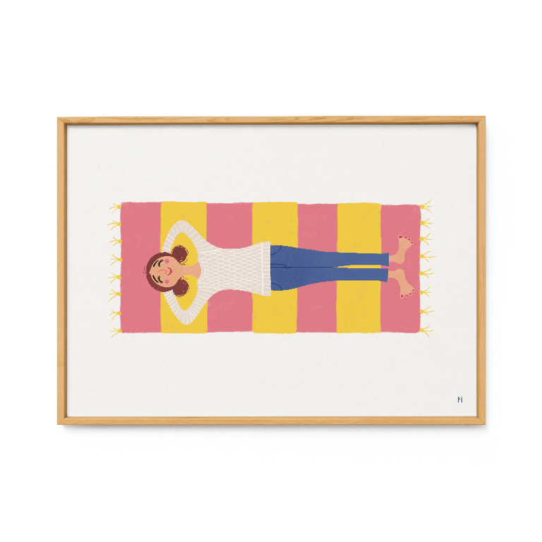 Stribet afslapning – plakat billede 2