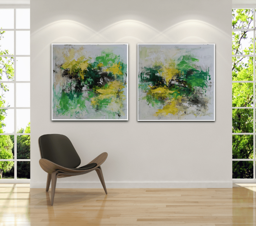 WILD N' GREEN (100x100) billede 2