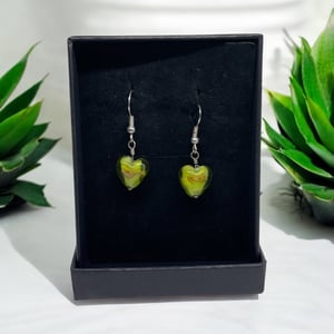 Grønne øreringe  – produktbillede