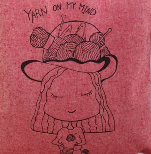 Mulepose: Yarn on my mind Mørkerød (3)