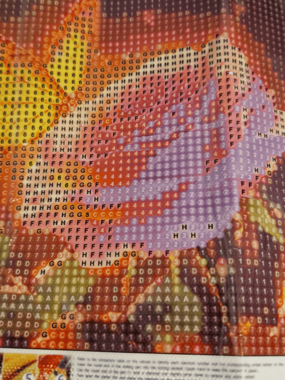 Her er der et rigtig pænt rose billede med en sommer fugle den er 20 ×20 