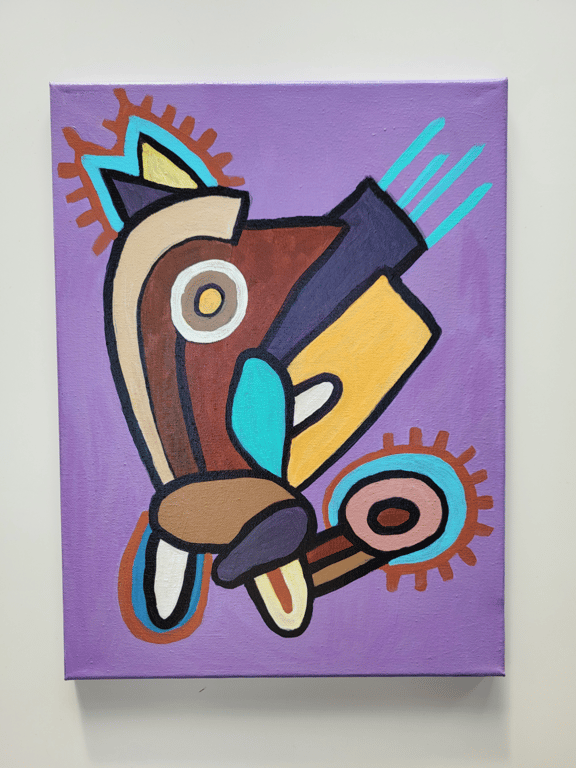 Akrylmaleri billede 2