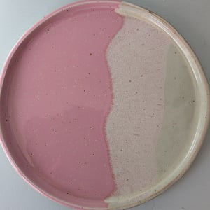 Frokosttallerken pink/pebermynte  – produktbillede