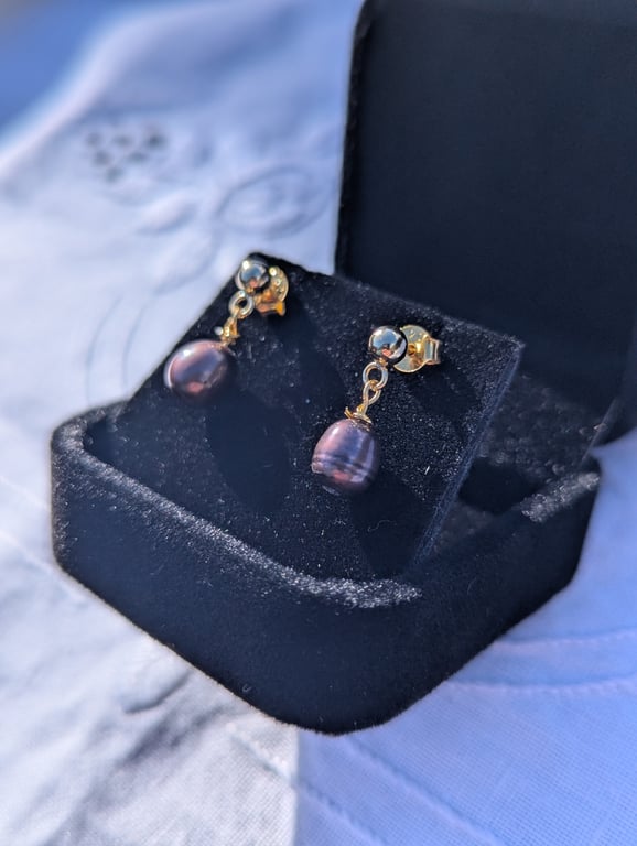 Bordeaux ferskvandsperler billede 2