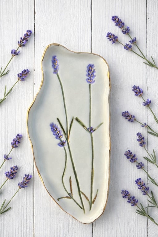 Lavendel smykke/sæbe fad