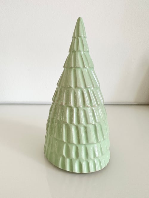 Juletræ 17 cm lysegrøn