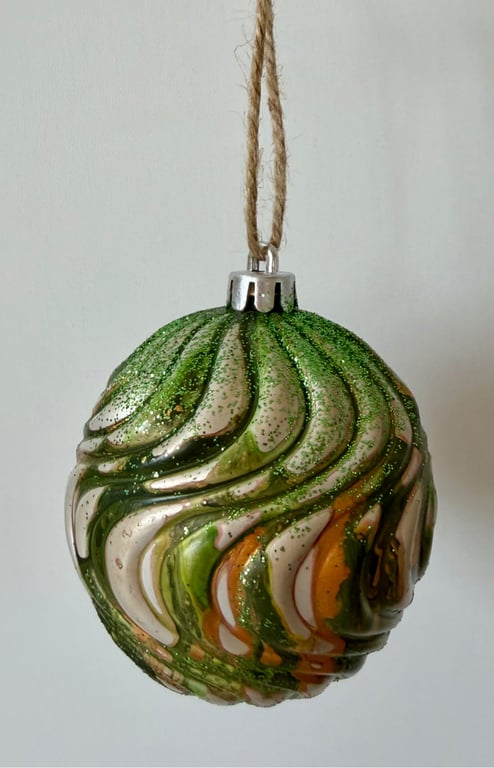 Kunst julekugle 96
