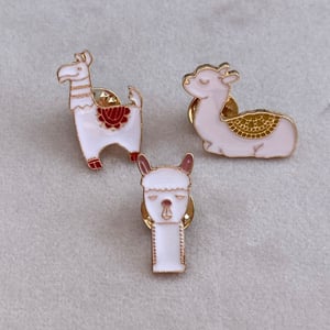 Pins med Lamaer – produktbillede