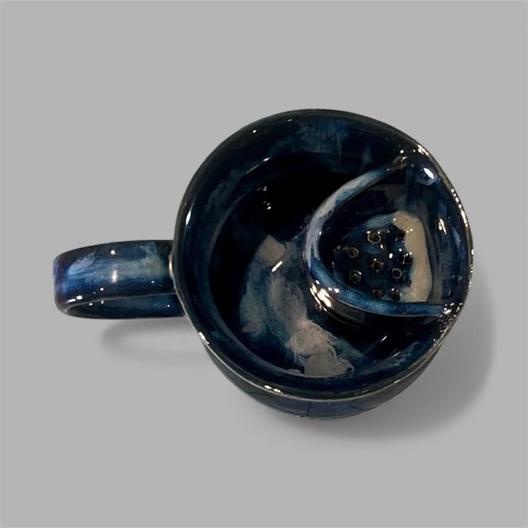 Midnatsblå Tekop billede 2