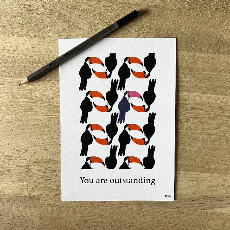 "You are outstanding" A5