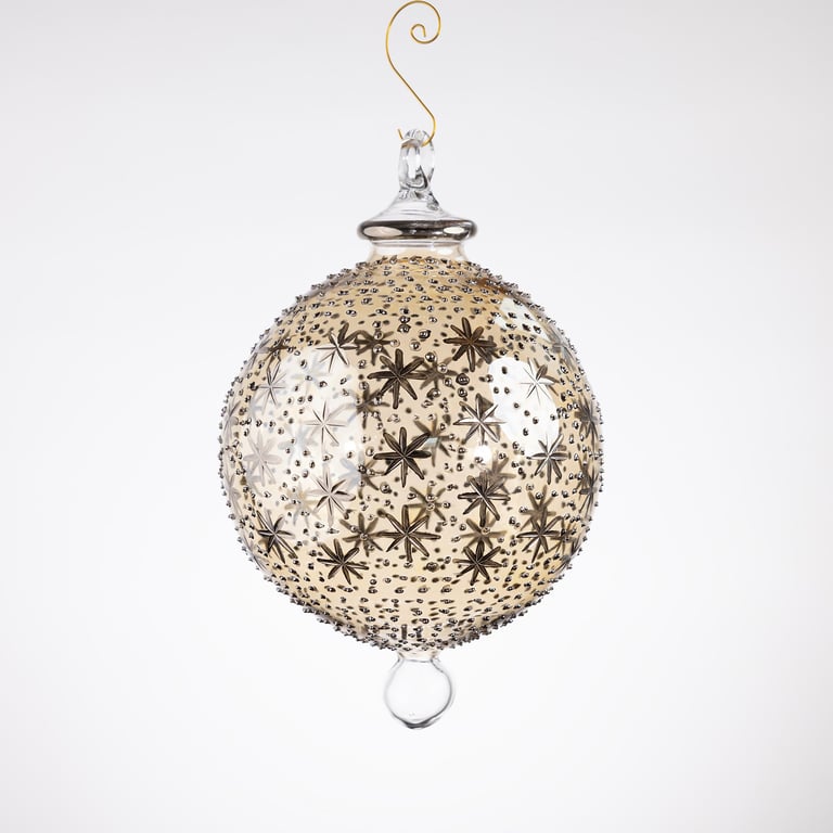 JULEKUGLE DESIGN 1003 DIJON MED HVIDGULD billede 4