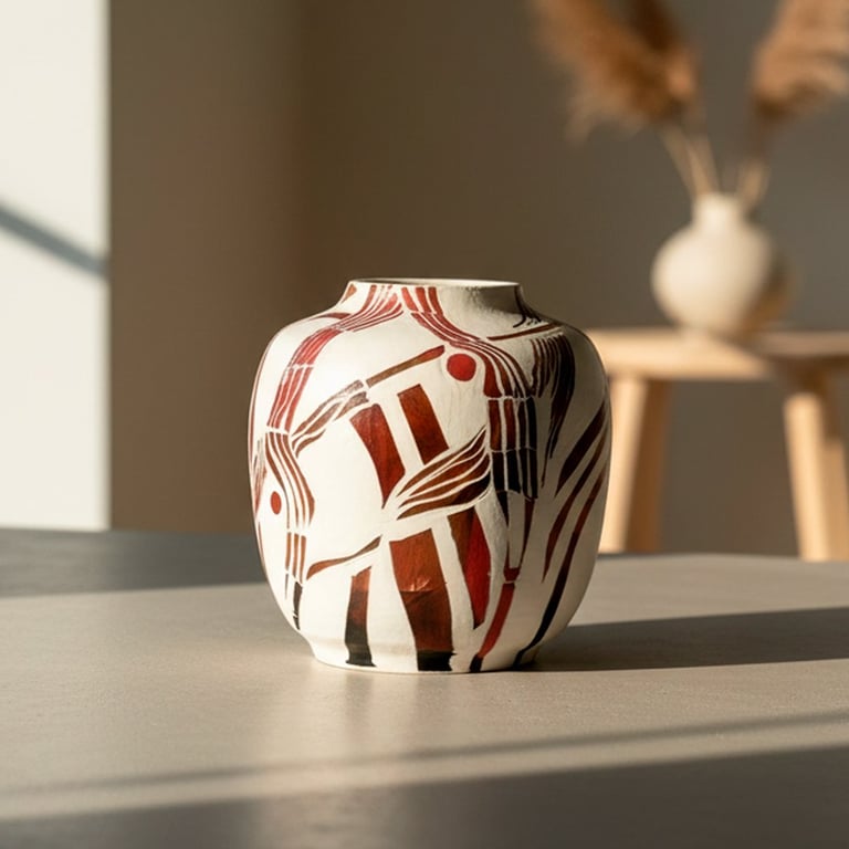 "Streger", Rød vase