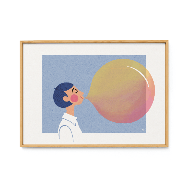 Tyggegummibobbel – plakat billede 2