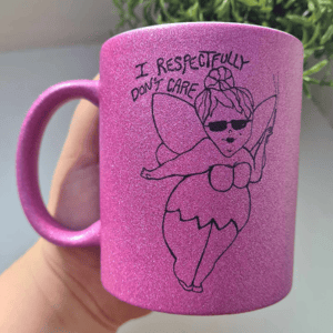 Krus: i respectfully don't care Lilla Glimmer – produktbillede