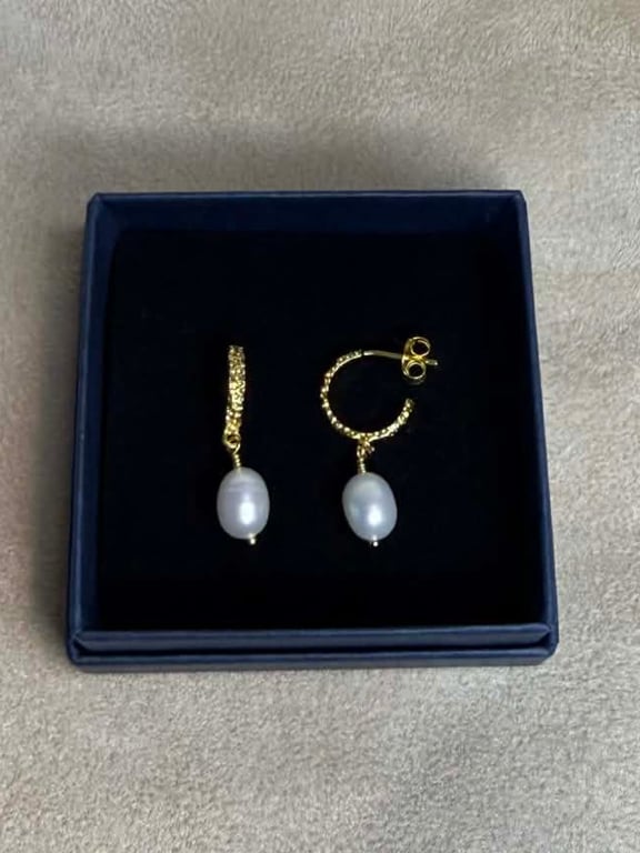 Signe - Øreringe (Forgyldt Sterling Sølv)