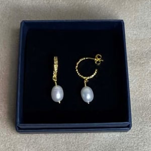 Signe - Øreringe (Forgyldt Sterling Sølv) – produktbillede