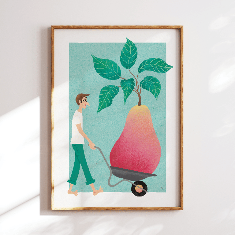 Trillende trillebør – plakat billede 3