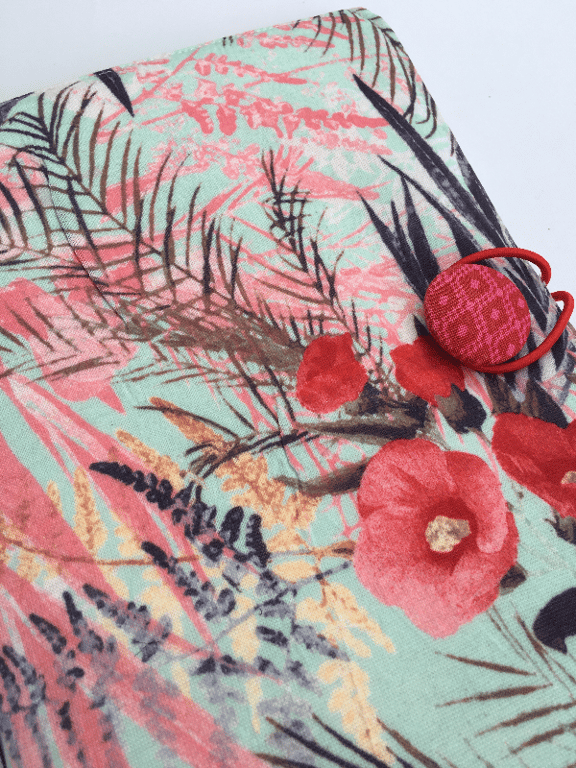 Art Journal - Turkis m/ siv &amp; blomster billede 2