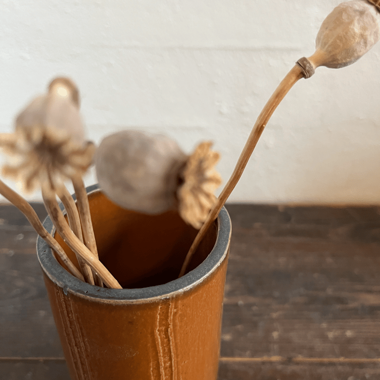 Vase, med karamelfarvet glasur billede 2