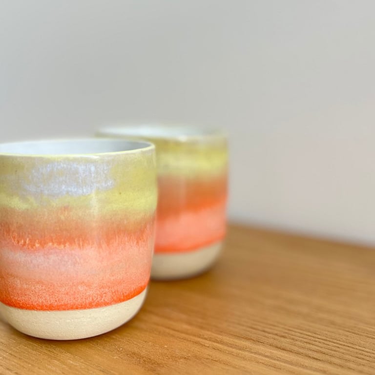 Orange-gule solskins-kopper billede 2