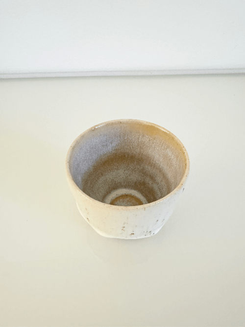 Espresso kop, råhvid med nister og effekt (2)