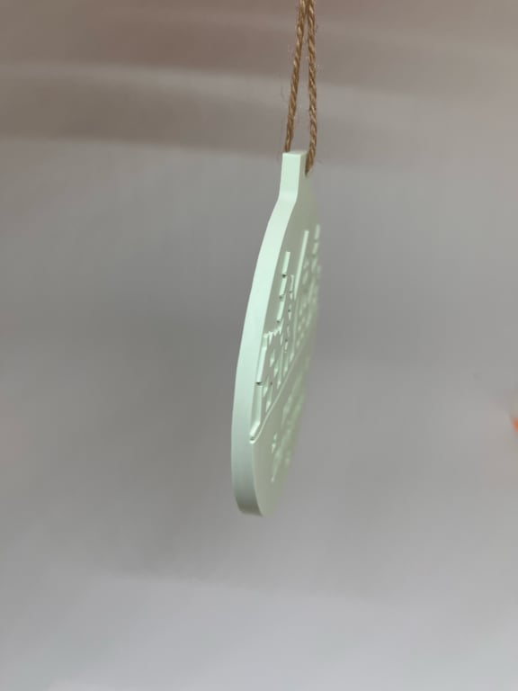 JuleKugle,flad, Merry Christmas  billede 3