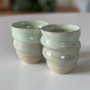 Kop, Cortado - spiral, pebermynte/cremehvid – produktbillede